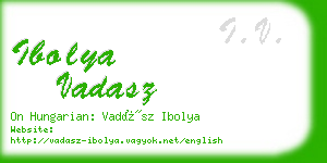 ibolya vadasz business card